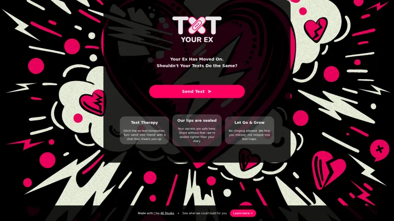 Homepage of txtyourex