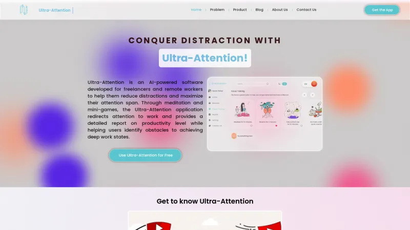 Homepage of ultra-attention