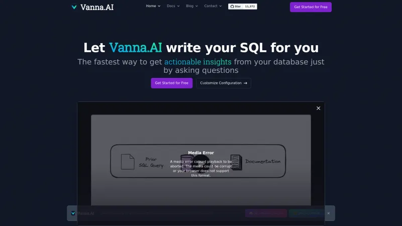 Homepage of vanna