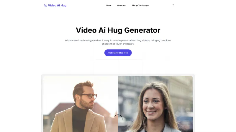 Homepage of videoaihug