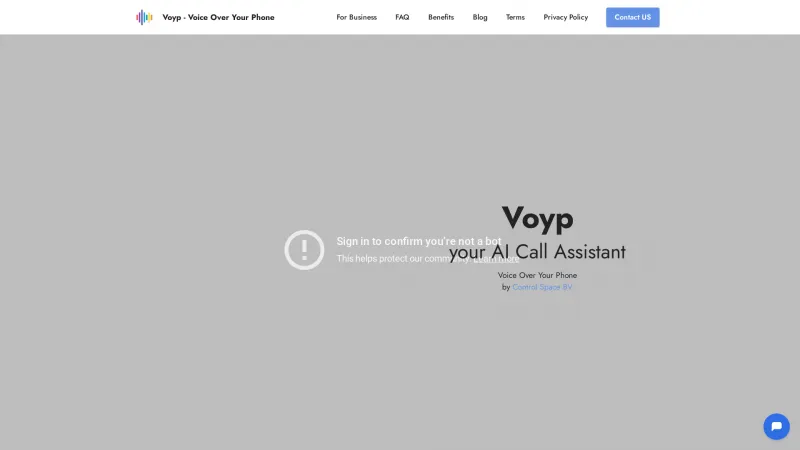 Homepage of voyp