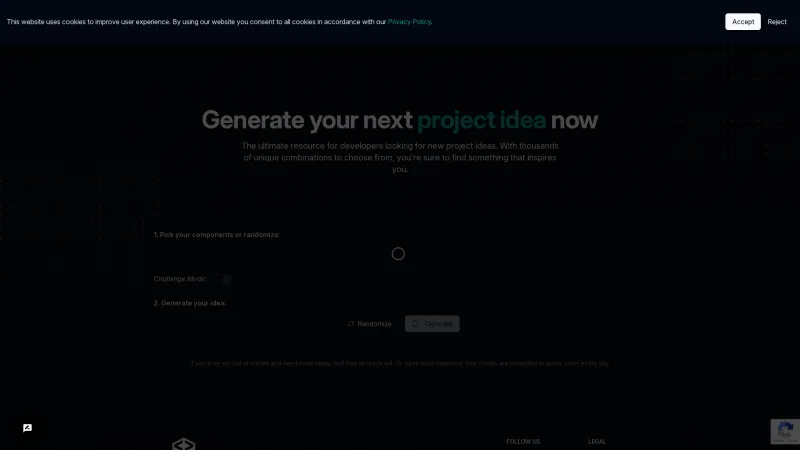 Homepage of whatshouldibuildnext