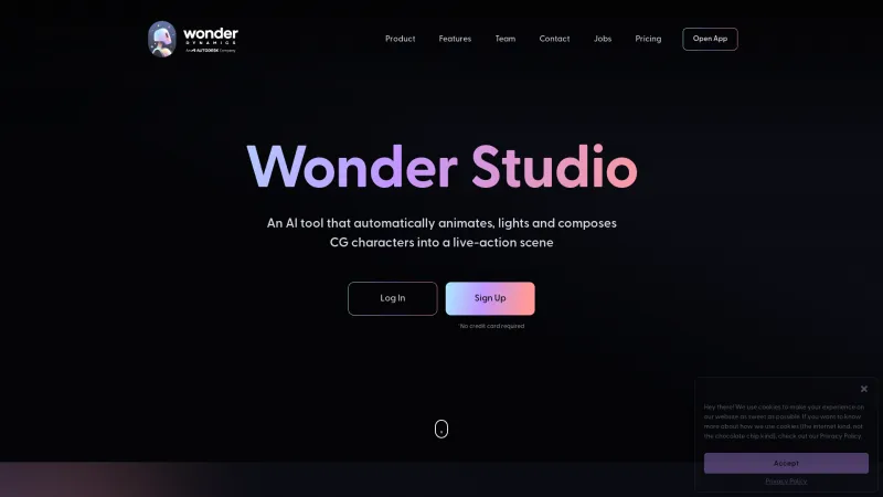 Homepage of wonderdynamics