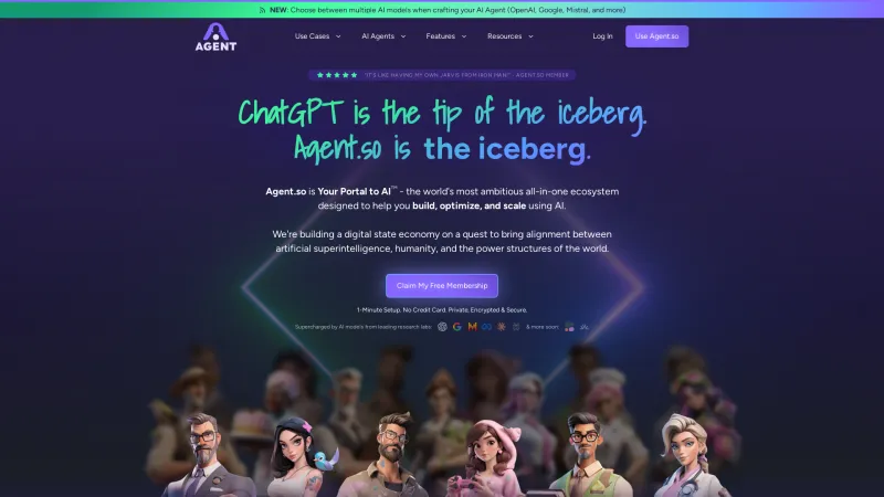 Homepage of agent