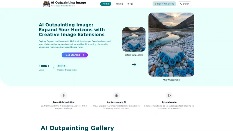 Homepage of ai-outpainting