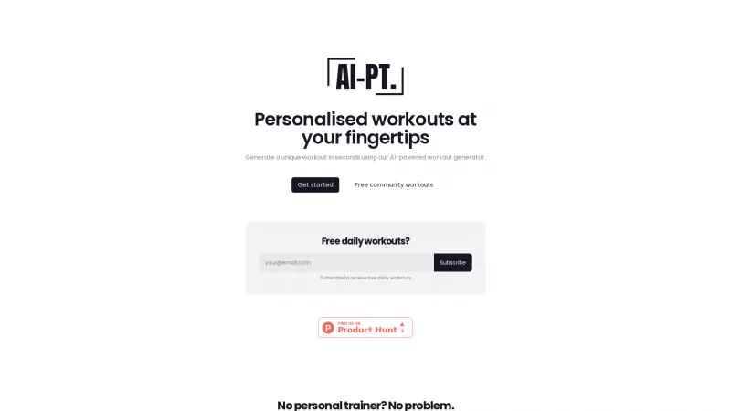 Homepage of ai-pt