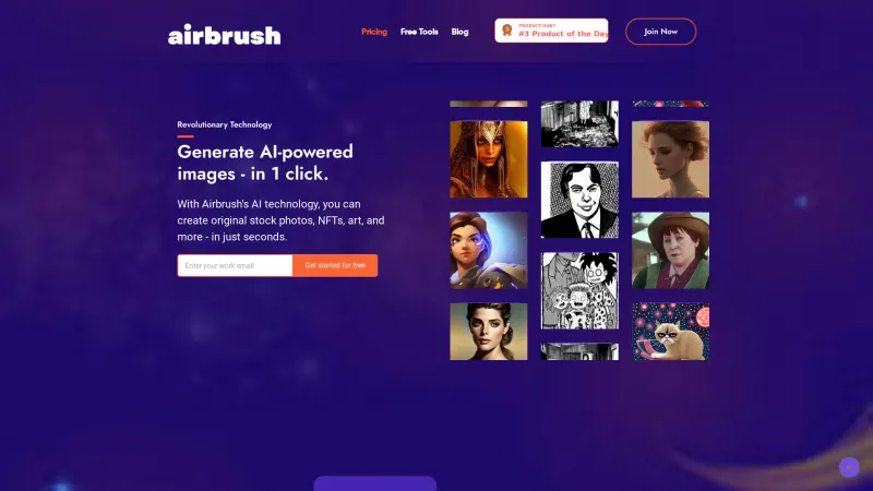 Homepage of airbrush