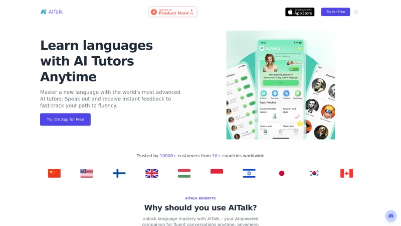 Homepage of aitalk