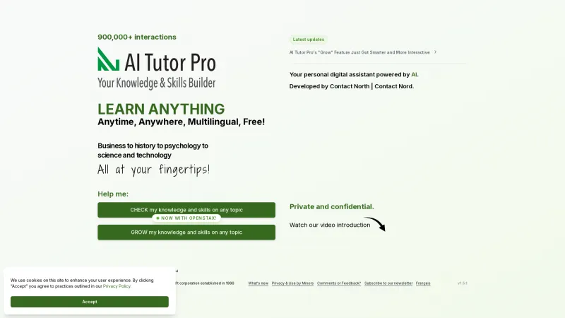 Homepage of aitutorpro