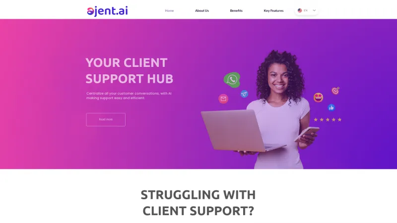 Homepage of ajent