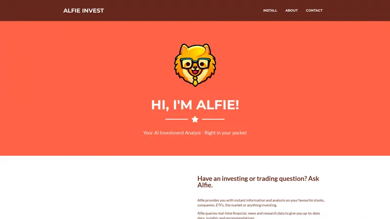 Homepage of alfieinvest