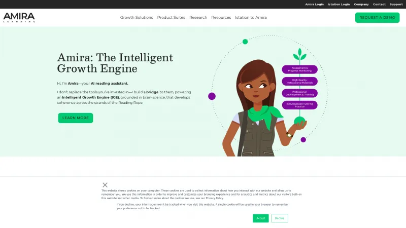 Homepage of amiralearning