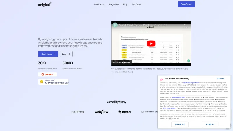 Homepage of ariglad