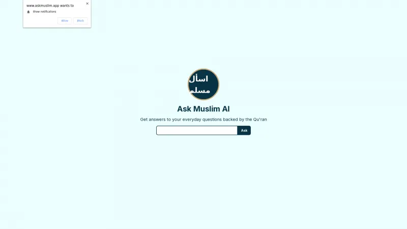 Homepage of askmuslim