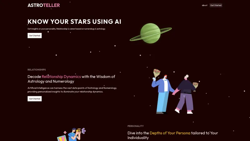 Homepage of astroteller