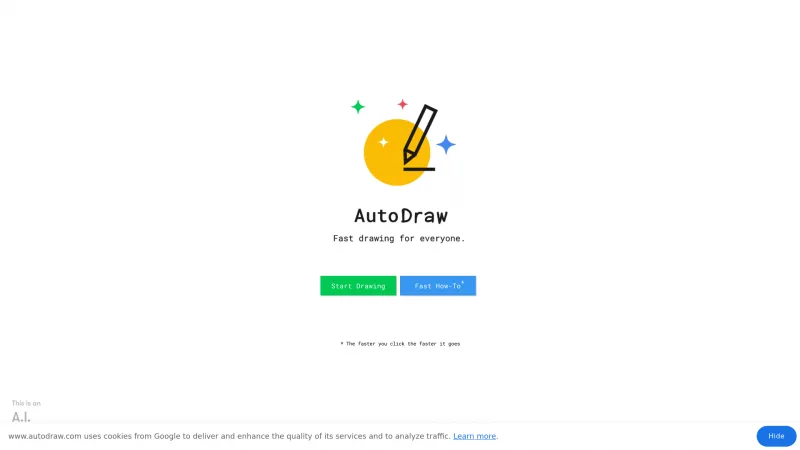 Homepage of autodraw