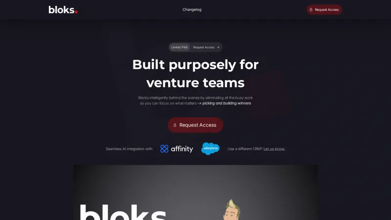 Homepage of bloks