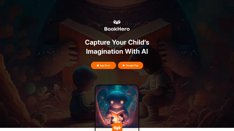 Homepage of bookhero