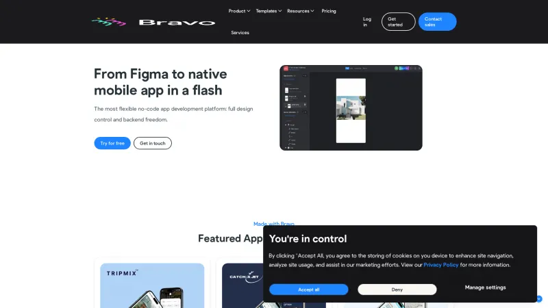 Homepage of bravostudio