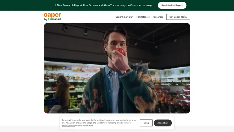 Homepage of caper