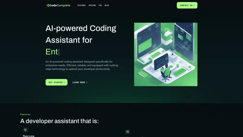 Homepage of codecomplete