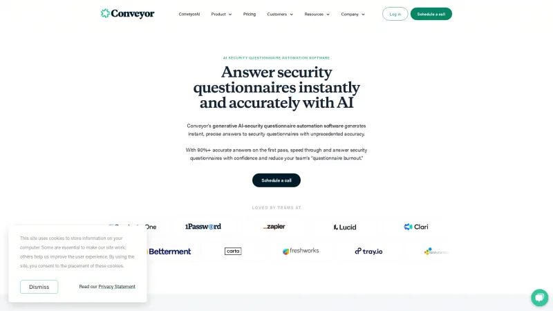 Homepage of conveyor