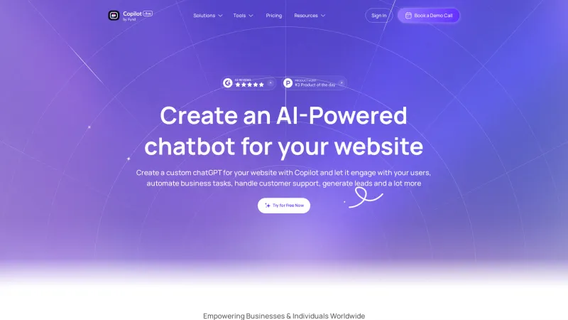 Homepage of copilot