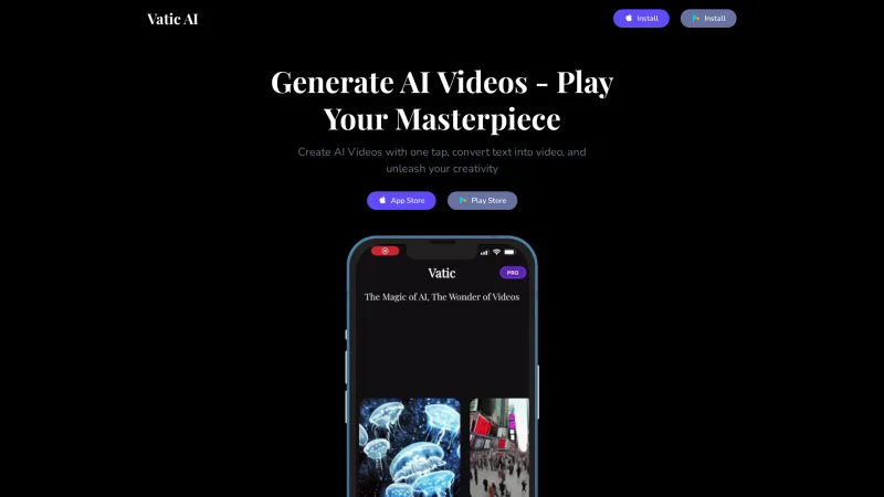 Homepage of createaivideos