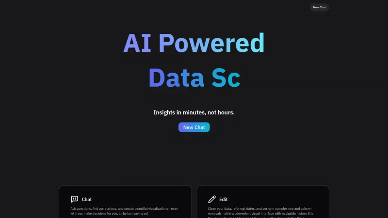 Homepage of datagptd