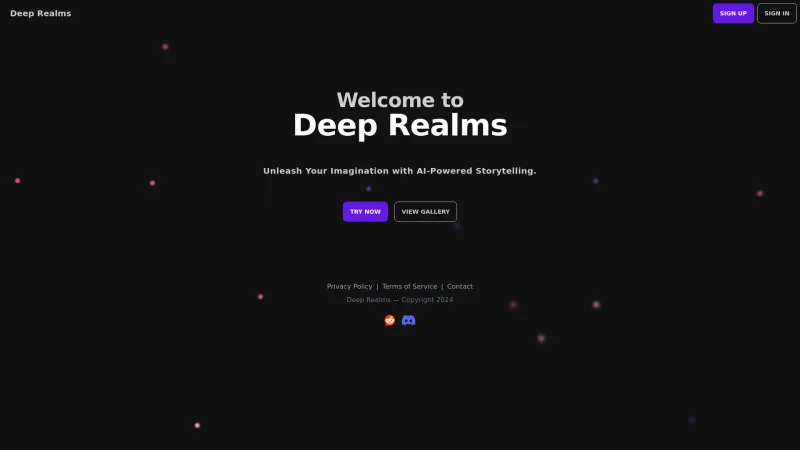 Homepage of deeprealms