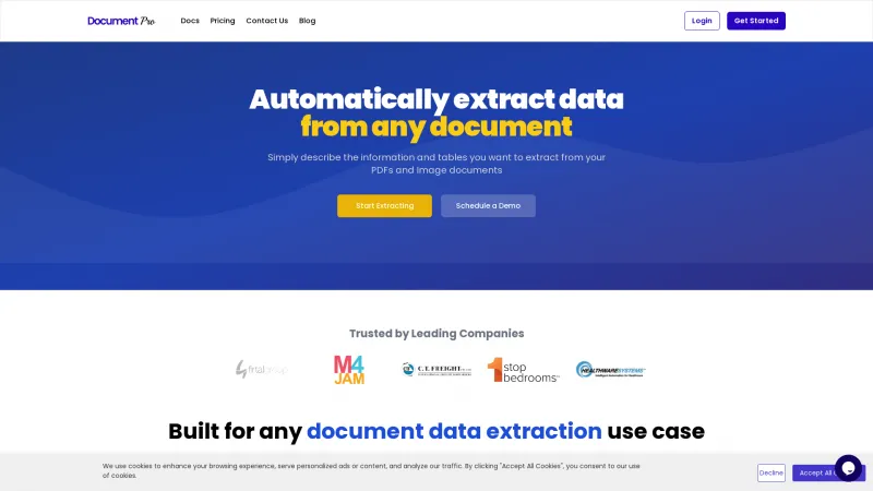 Homepage of documentpro