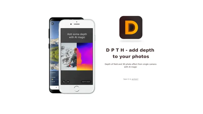 Homepage of dpth