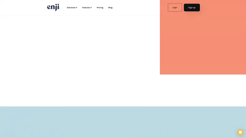 Homepage of enji