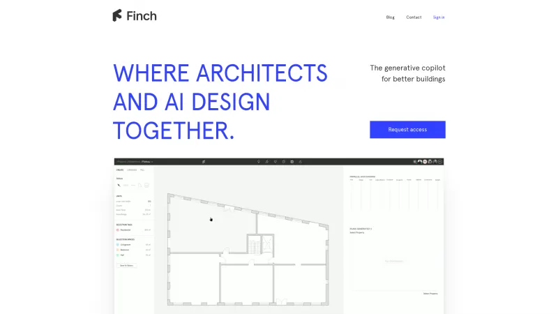 Homepage of finch3d