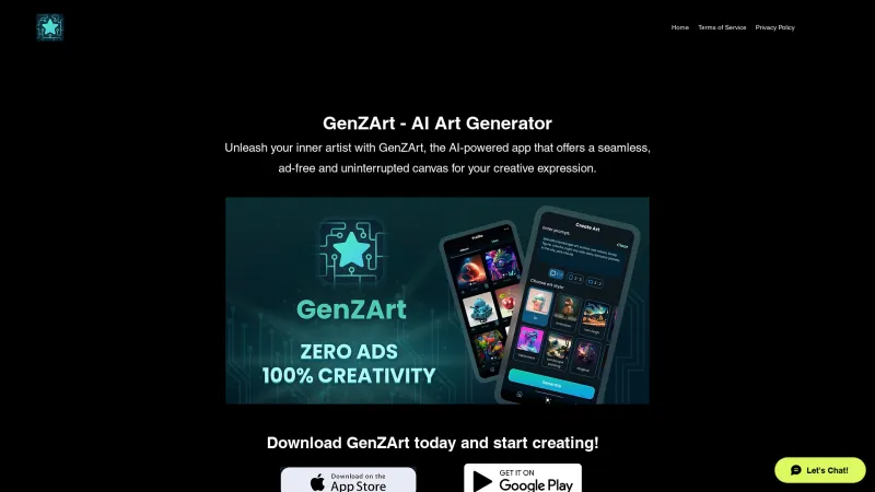 Homepage of genzart