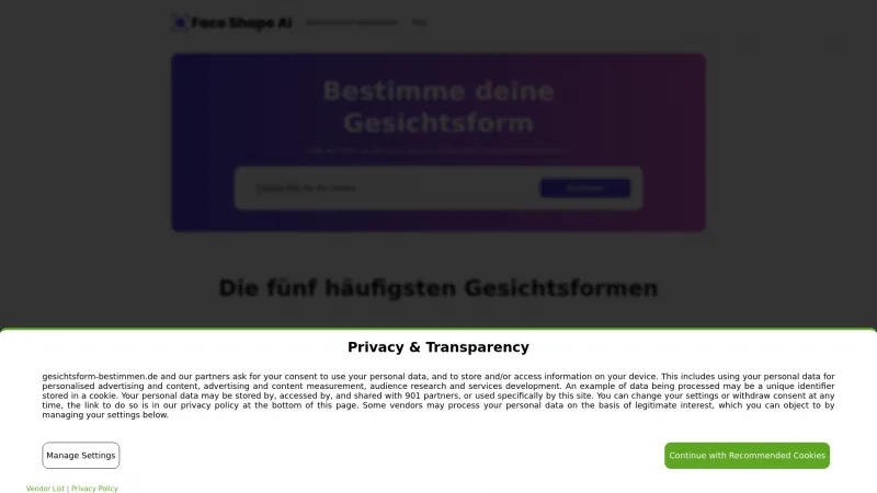 Homepage of gesichtsform-bestimmen