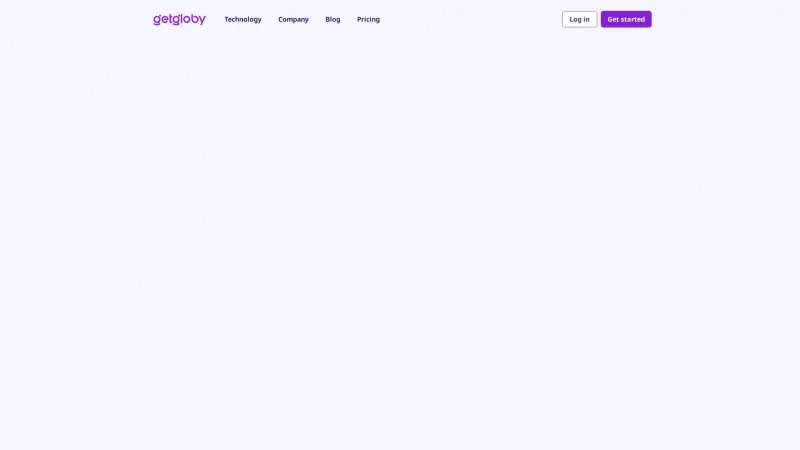 Homepage of getgloby