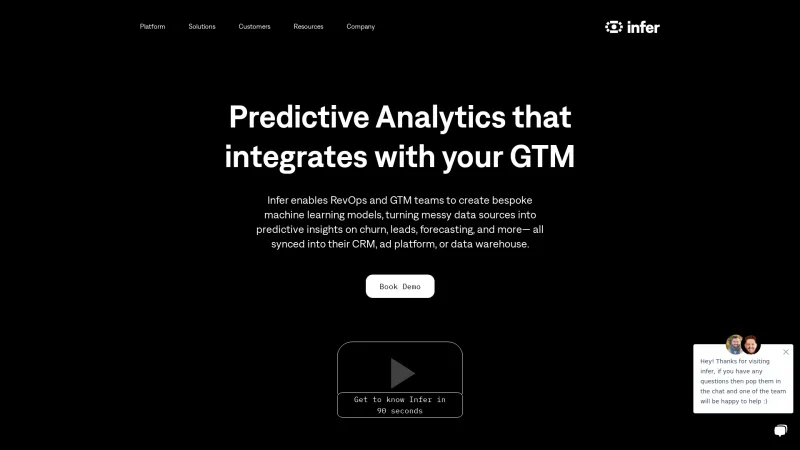 Homepage of getinfer