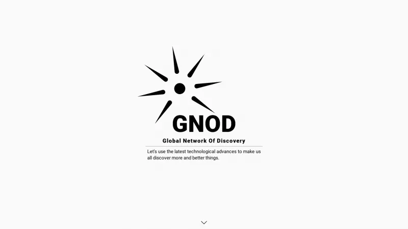 Homepage of gnod