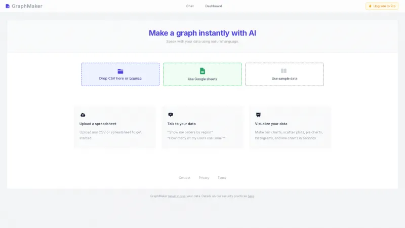 Homepage of graphmaker