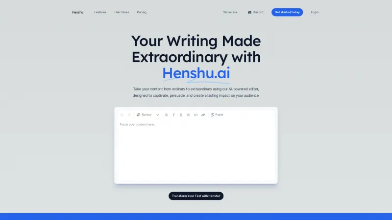 Homepage of henshu