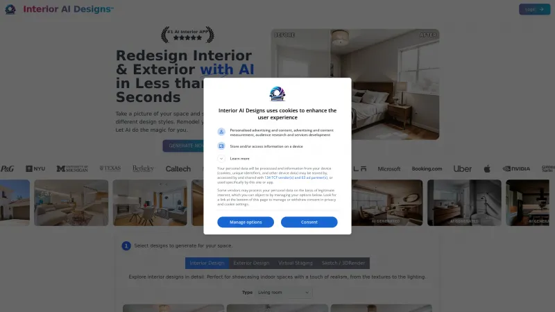 Homepage of interioraidesigns