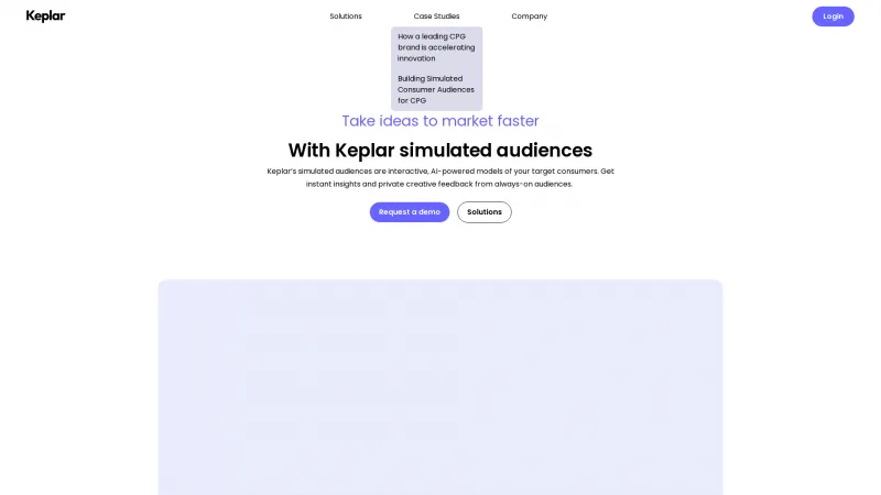 Homepage of keplar