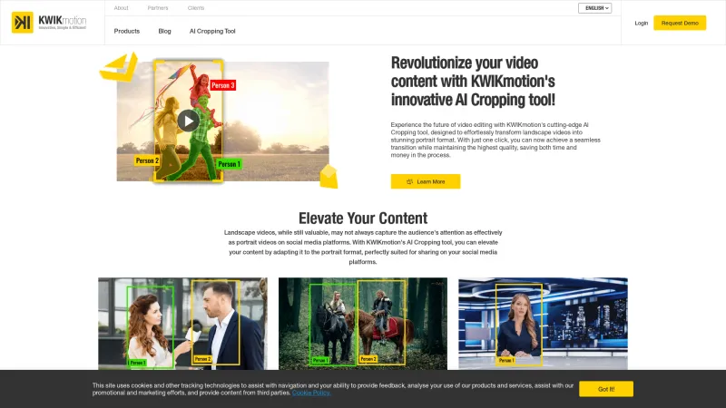 Homepage of kwikmotion