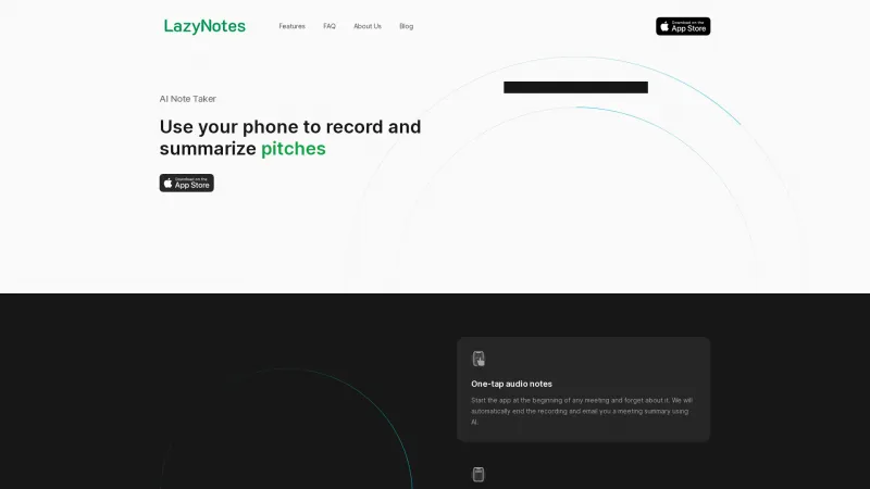 Homepage of lazynotes