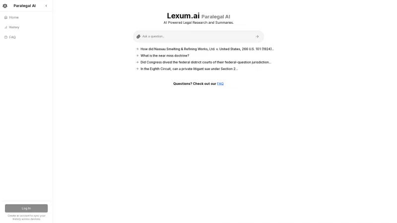 Homepage of legalquestions