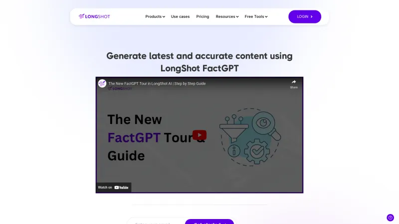 Homepage of longshot