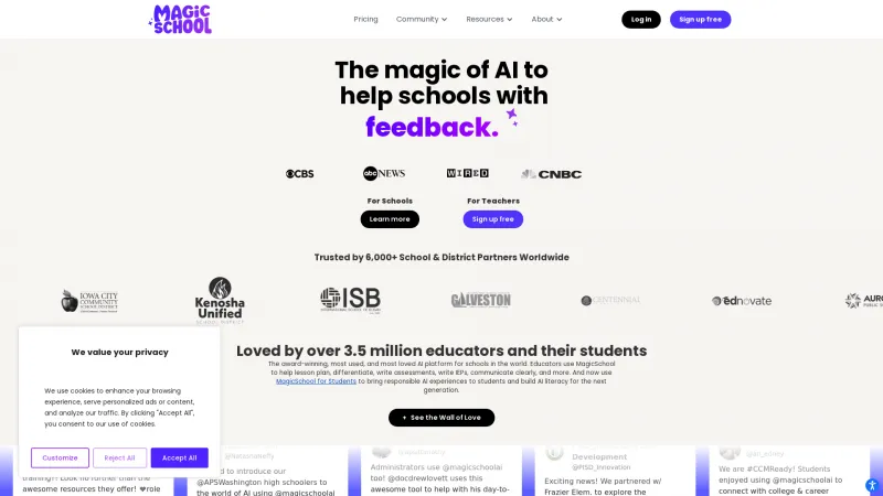 Homepage of magicschool