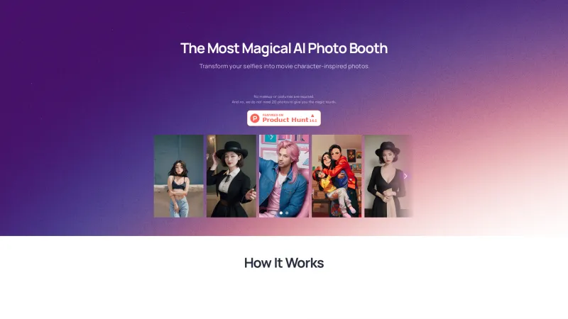 Homepage of magicsnap