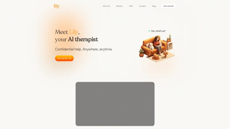 Homepage of meetlily